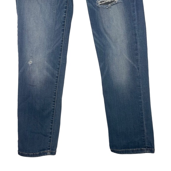 JUDY BLUE Boyfriend Fit Jeans Mid Rise Stretch Distressed JB8275MD Size 11/30 - Picture 8 of 16